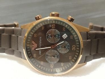 luç saat: İşlənmiş, Qol saatı, Emporio Armani, rəng - Qızılı — 1