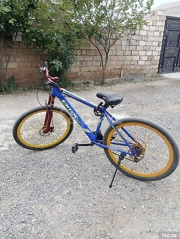 Velosiped – BMX CTR, 29" - Rəng: mavi gövdə, qırmızı amortizatorlu ön lalafo.az -da Velosiped – BMX CTR, 29" - Rəng: mavi gövdə, qırmızı amortizatorlu ön