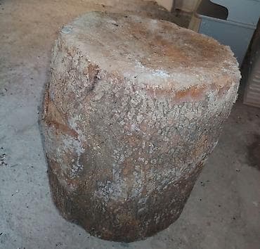 ucuz çılçıraqlar: Böyük kəsim taxta kötüyü - Material: təbii ağac gövdəsi, qabıqlı səth — 1
