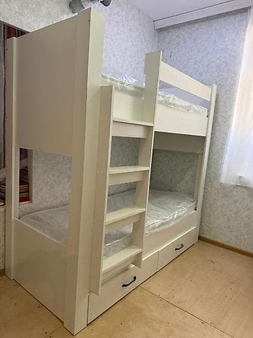 usag carpayisi: Oğlan və qız üçün, Yeni, Çarpayı, Matras ilə, Siyirməli, Laminat — 2