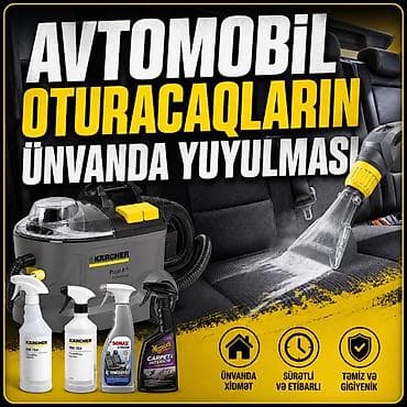 Avtomobil oturacaqlarının ünvanda yuyulması xidməti - Hipoallergen və — 1