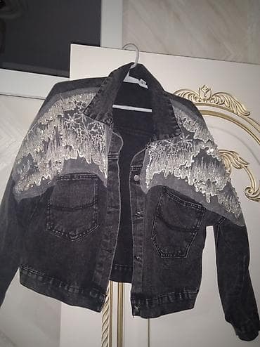 kolej jaket: Qadınlar üçün cazibədar cins gödəkçə dəsti.Cox az geyinilib,yeni — 4