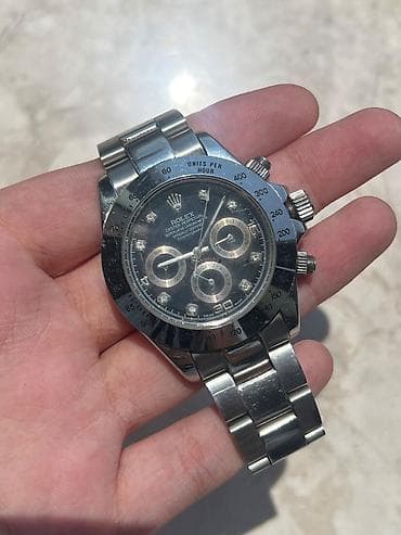 saat mexanik: İşlənmiş, Qol saatı, Rolex, rəng - Gümüşü — 1