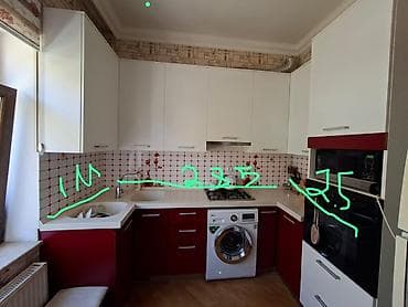 Mətbəx mebeli dəsti – yığma künc model - Rəng: ağ üst dolablar + — 3