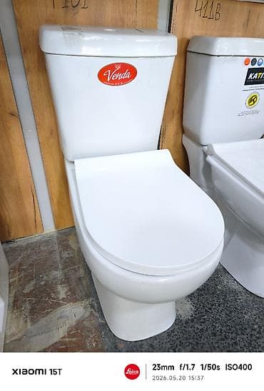 asma unitazlar: Venda iki hissəli unitaz - Marka: Venda - Tip: Su baklı, döşəməyə — 1