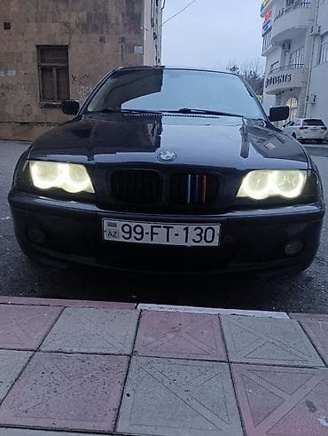 bbs diskler: BMW 3 Series E46 sedan - Kuzov: sedan, qara rəng - Nömrə: 99-FT-130 — 2