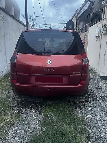 4 qapi niva: Renault Scenic, qırmızı rəngli, 5 qapılı kompakt miniven.6+1karopka — 3