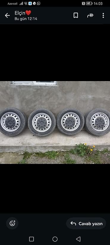 diski teker mersedes: Məhsul: 4 ədəd tam komplekt təkər diski və qapaqları Təsvir: - Dəst — 1