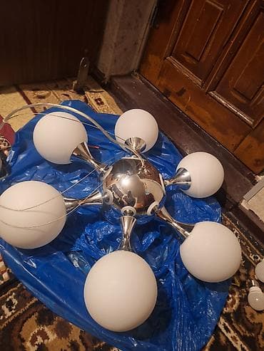 lustur ucuz: Çılçıraq, 7 lampa, Metal — 1