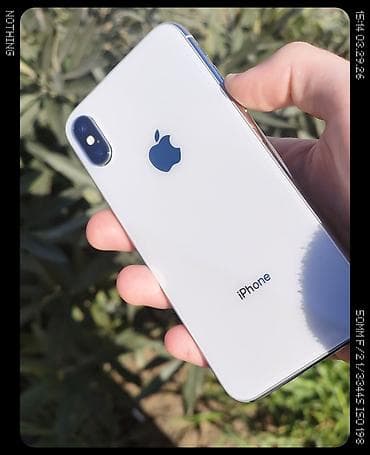 iphone 30: IPhone X, 64 GB, Gümüşü, Simsiz şarj — 1
