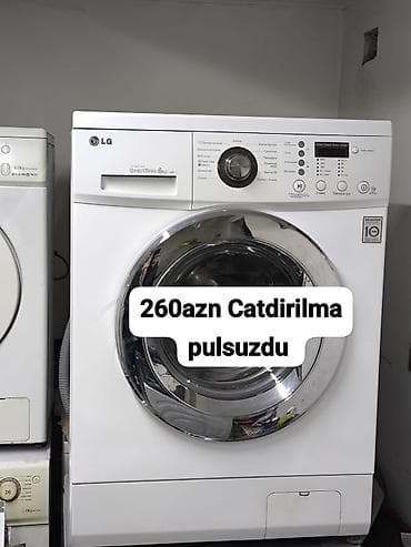 Aristonlar: Paltaryuyan maşın LG, 6 kq, Avtomat, Qurutmasız, Kredit yoxdur — 1
