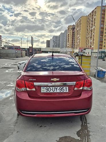 2019 cruze: Chevrolet Cruze sedan – qırmızı rəng Mator 1.4 Benzin ili 2014 Udar — 3