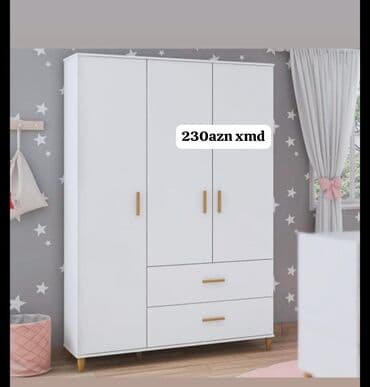 Açılan, 3 qapılı Düz dolab, Qarderob, paltar dolabı