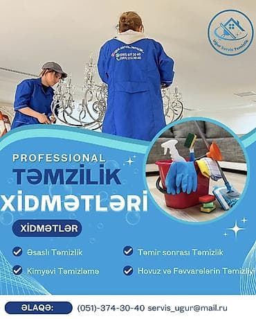 ucuz ev temiri: Uğur Servis Təmizlik – peşəkar təmizlik xidmətləri Xidmətlər: - Ev — 4