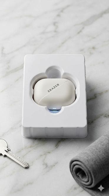 Mikrofonlar: Yeni Simsiz (Bluetooth) Qulaqcıqlar, Lenovo, rəng - Bej — 3