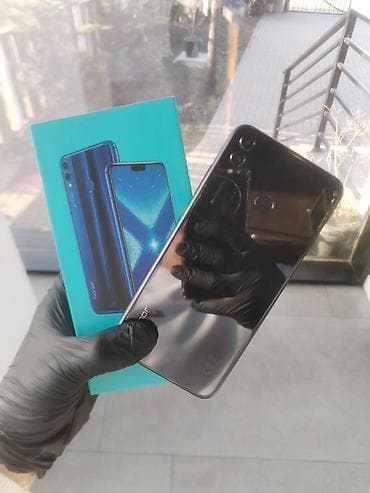 xiaomi not 6 pro: Honor 8X, 64 GB, rəng - Qara, İki sim kartlı — 4