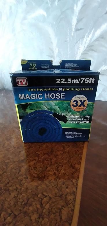 vilur parca turkce: Magic Hose – uzanan/sıxılan bağ su şlanqı, uzunluqu 7 met təzədi bir — 2