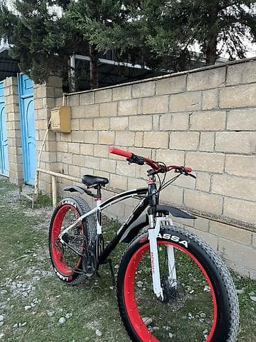 qalın teker velosiped: Fatbike tipli dağ velosipedi Satılır super heç bir prablemi yoxdur - — 4