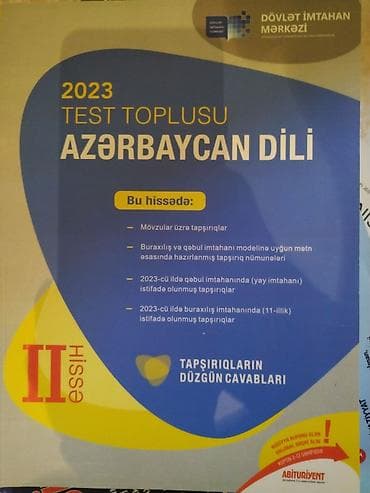 Azərbaycan dili Testlər 11-ci sinif, DİM, 2-ci hissə, 2023 il lalafo.az -da Azərbaycan dili Testlər 11-ci sinif, DİM, 2-ci hissə, 2023 il