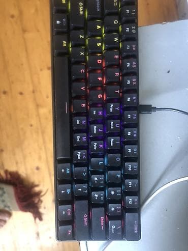 Məhsul: Kompakt mexaniki klaviatura (60% layout) Xüsusiyyətlər: - RGB at lalafo.az Məhsul: Kompakt mexaniki klaviatura (60% layout) Xüsusiyyətlər: - RGB