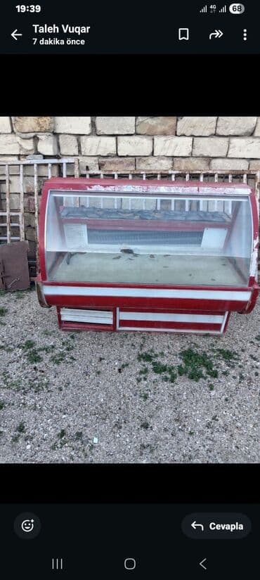 soyuduçu et: Soyuducu vitrinin (mağaza vitrin soyuducusu) - Ön və yanları şüşəli — 3