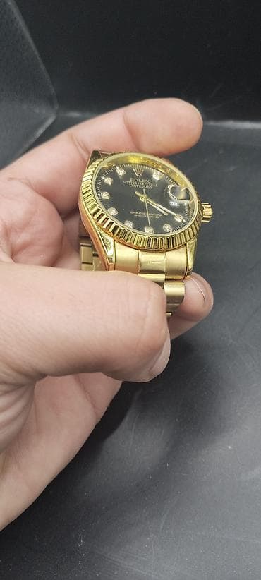 fitron saat qiymeti: Qol saatı, Rolex, rəng - Qızılı — 7