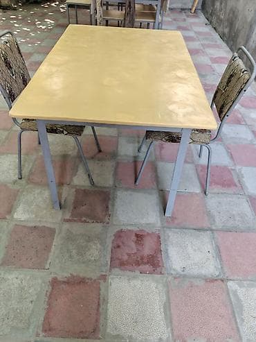 balkon stul: Masa və 2 stul dəsti - Dəst: 1 dördbucaq masa + 2 stul - Karkas: boz — 4