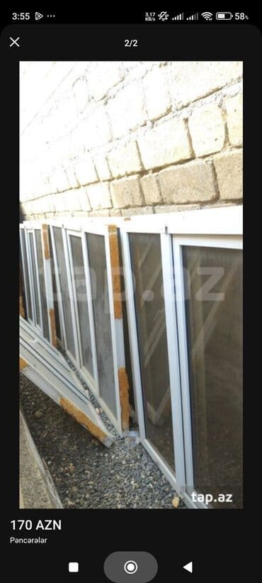 mdf divar panelleri: PVC pəncərə paketləri - Material: ağ rəngli PVC profil (Eurowin — 1