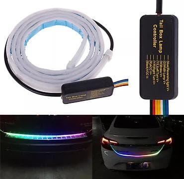 qirmizi sam yandirmaq: RGB LED baqaj işığı 130cm uzunluğunda yenidir istifade edilmiyip — 3