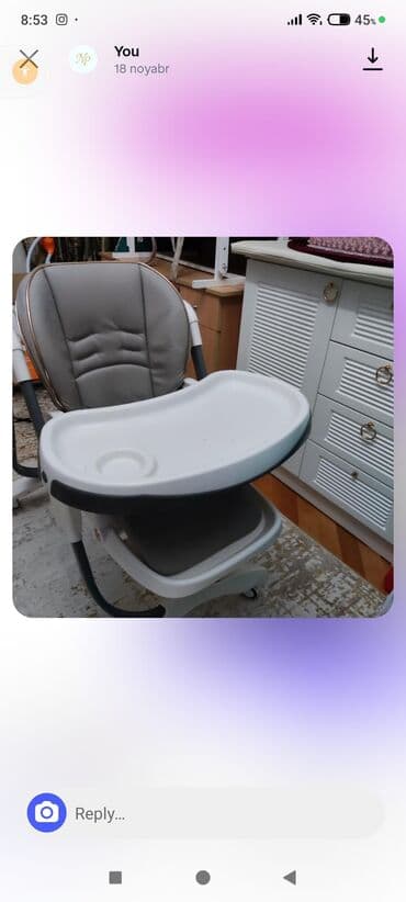 Manejlər: Uşaq yemək stulu - Yumşaq, rahat süngərlənmiş oturacaq və kürək — 2