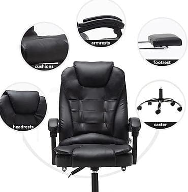 kreslo gence: Yeni, Təkərli, Qolları tənzimlənmir, Süni dəri — 10