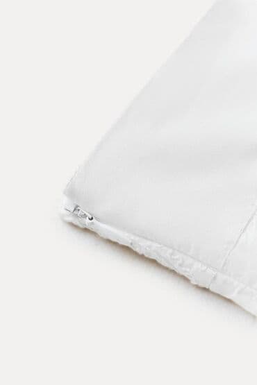 məktəbli çantaları 2021: Zara Ağ rəngli, qısa ətək naxışlı tezedir — 4