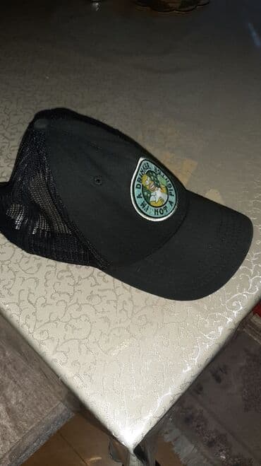 kişilər ucun dəri papaqlar və kepkalar: Orijinal kepka. Əla vəziyyətdədir. Tünd yaşıl və qara rəngdə — 2