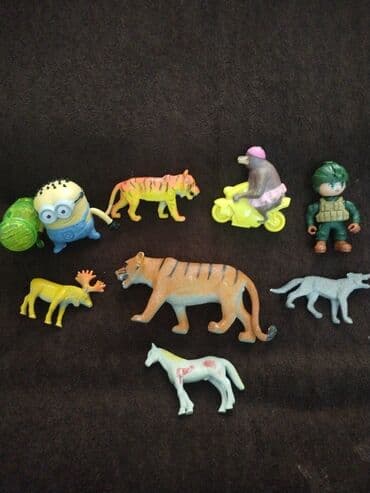 uşaq yelencek: Uşaq fiqurları və heyvan oyuncaqları dəsti. Hamisi bir yerdə 20 manat — 1