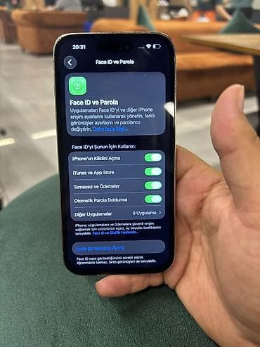 iphone 17 pro azerbaycan: IPhone 14 Pro, 256 GB, Matte Gold, Face ID, Sənədlərlə — 9