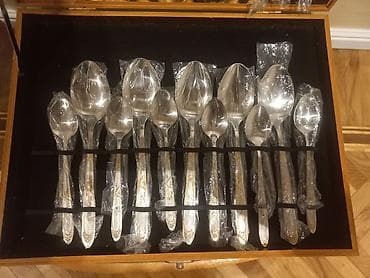 ov bicaqlari: Qaşıq ve çəngəl naboru.Poladdan palanmaz — 2