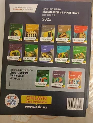 kitab şkafi: Məhsul: “Siniflər üzrə Qiymətləndirmə Tapşırıqları” kitabları – 2025 — 1