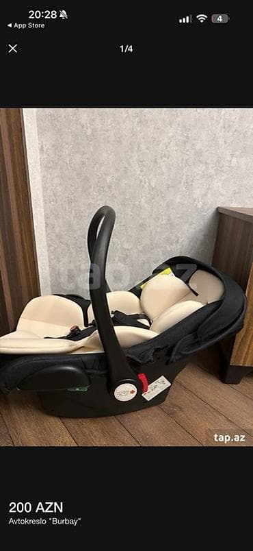 куплю детское автокресло: Burbay markalı uşaq avtomobil oturacağı, yeni doğulmuş körpələr və — 3