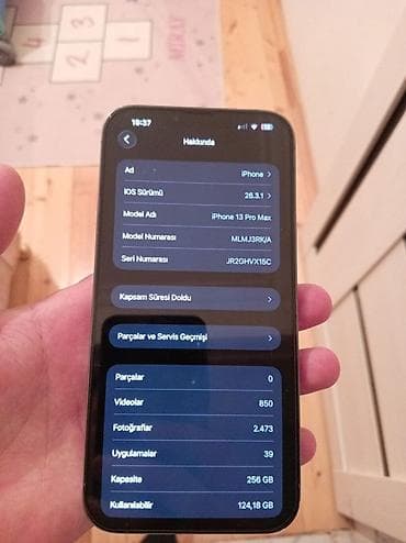 iphone xs max 2 el: IPhone 13 Pro Max, 256 GB, Gümüşü, Face ID — 9
