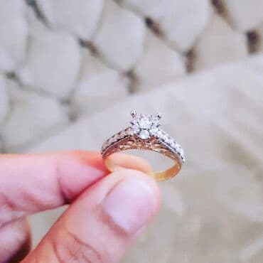 nişan donlari: Nişan, Üzük, Swarovski, Sarı qızıl, 585 Əyar — 6