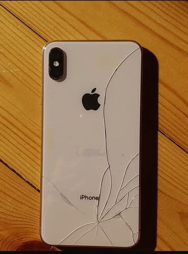 iphone 12 pro max 2 ci el: IPhone Xs Max, 64 GB, Ağ, Qırıq — 1
