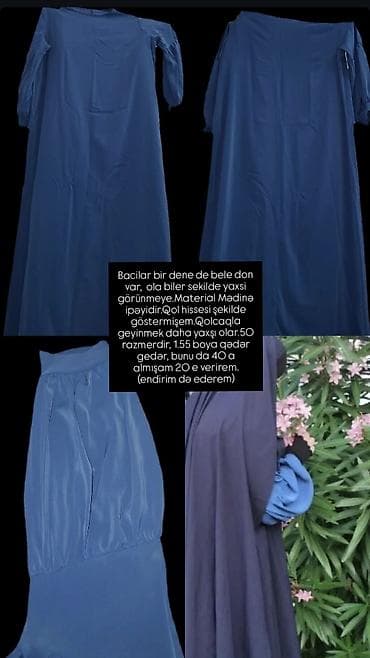 Hicab: Məhsul 2 – Uzun ximar - Model: uzun, tam örtülü ximar - Rəng: bardovı — 1