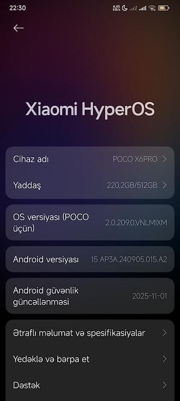 iphone 13 pro max dublikat: Poco X6 Pro, 512 GB, rəng - Qara — 3