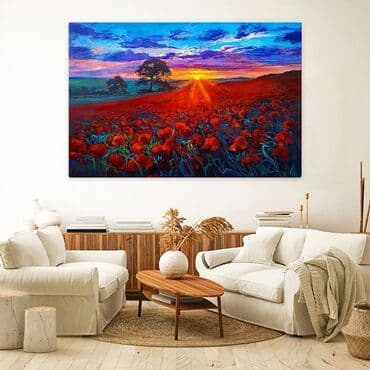 menzere sekiller: Mənzərə. Tək tablo. Ölçü istəyə görə dəyişə bilər. Təbii kətan — 3