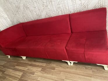 Ev üçün digər mallar: Künc divan, Açılmayan, Bazasız, Vеlur parça — 1