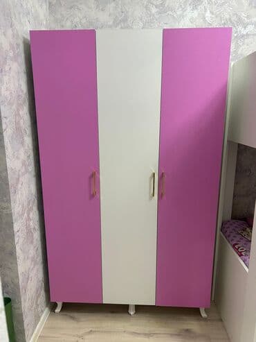 стенка для спальни: Новый, Распашной, 3 двери Прямой шкаф, Шкаф-вешалка, Азербайджан — 1