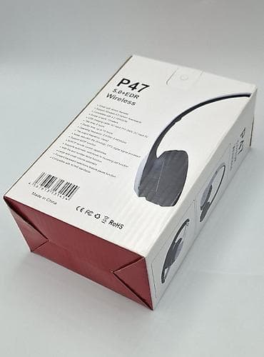 Наушники: P47 Wireless qulaqlıq - Bluetooth 5.0 + EDR - Daxili batareya: 450 — 2