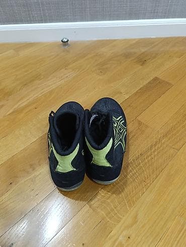 ayaqq: ASICS güləş/yarış ayaqqabısı 1defe iwlenib - Rəng: qara, neon-sarı — 3