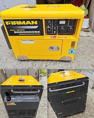 Generator dizeldir.Islenmeyib Qiymet 1100 azn Alinib 3000 azn. Unvan — 1