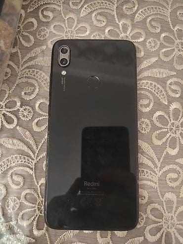 redmi note 7 adapter: Redmi Note 7, 64 GB, rəng - Qara, Barmaq izi — 2